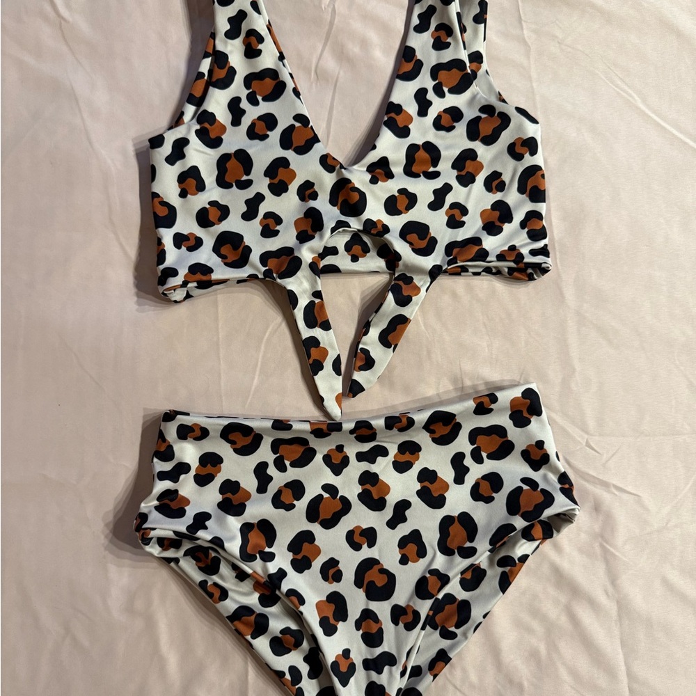 Leopard Print Bikini Set